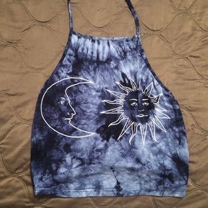 Sun & moon crop top
